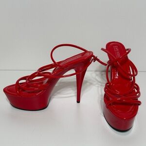 Cape Robbin Lili Stiletto Ankle Strap Round Toe Platform Heels